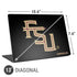 Florida State FSU Seminoles Black Universal Laptop 13in (10.6 x 7.6in) Skin